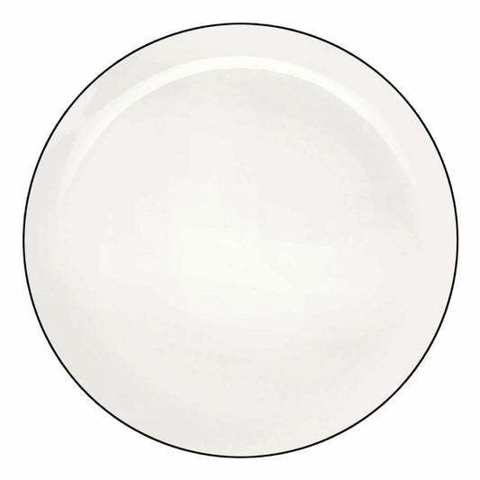 ASA Selection Ligne Noire Teller Flach, Geschirr, Porzellanteller, Knochenporzellan, Fine Bone China, Weiß, Ø 31.5 cm, 1917113