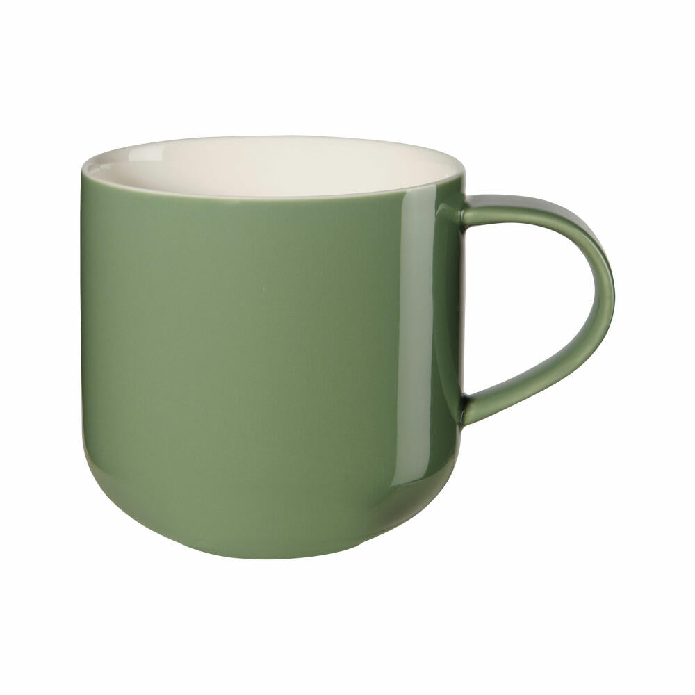 ASA Selection coppa Henkelbecher Cactus, Henkel Becher, Kaffeebecher, Tasse, Porzellan, Grün, 400 ml, 19100351