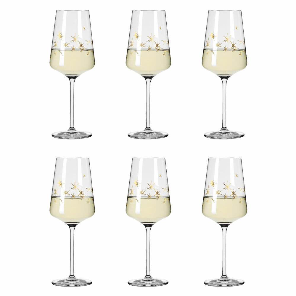 Ritzenhoff white wine glass Celebration Deluxe 003, set of 6, Romi Bohnenberg, crystal glass, 400 ml, A0454470