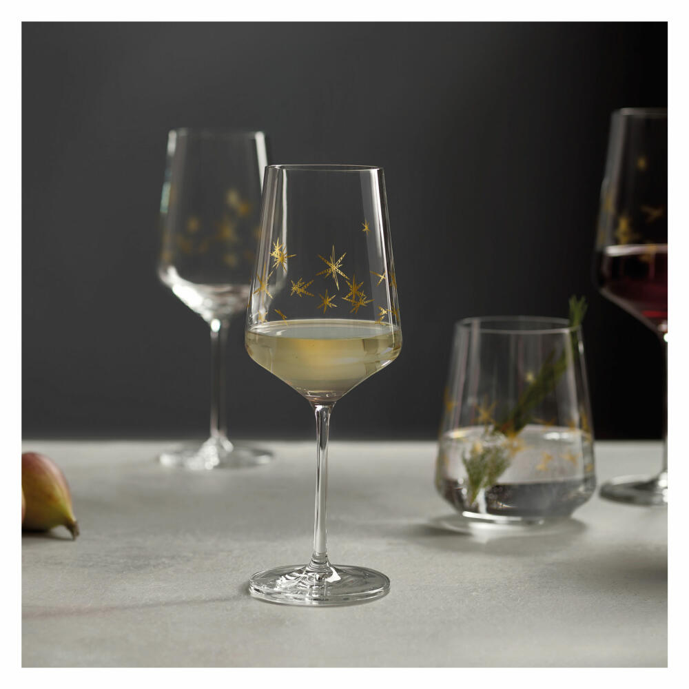 Ritzenhoff white wine glass Celebration Deluxe 003, set of 6, Romi Bohnenberg, crystal glass, 400 ml, A0454470