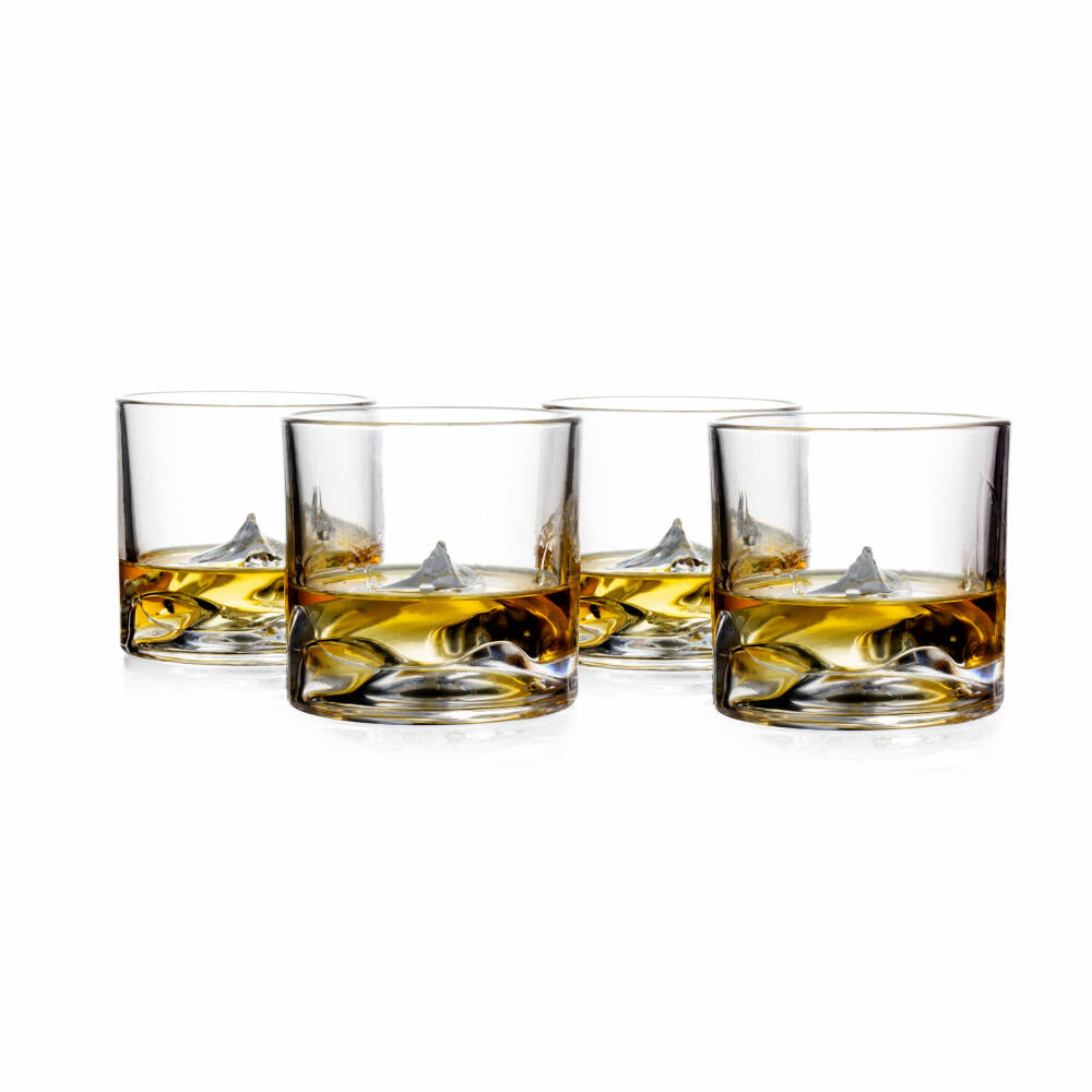 Liiton Everest Whiskeygläser mit Dekanter, 5-tlg., Whiskeyglas, Whiskey Glas, Kristallglas, L10300