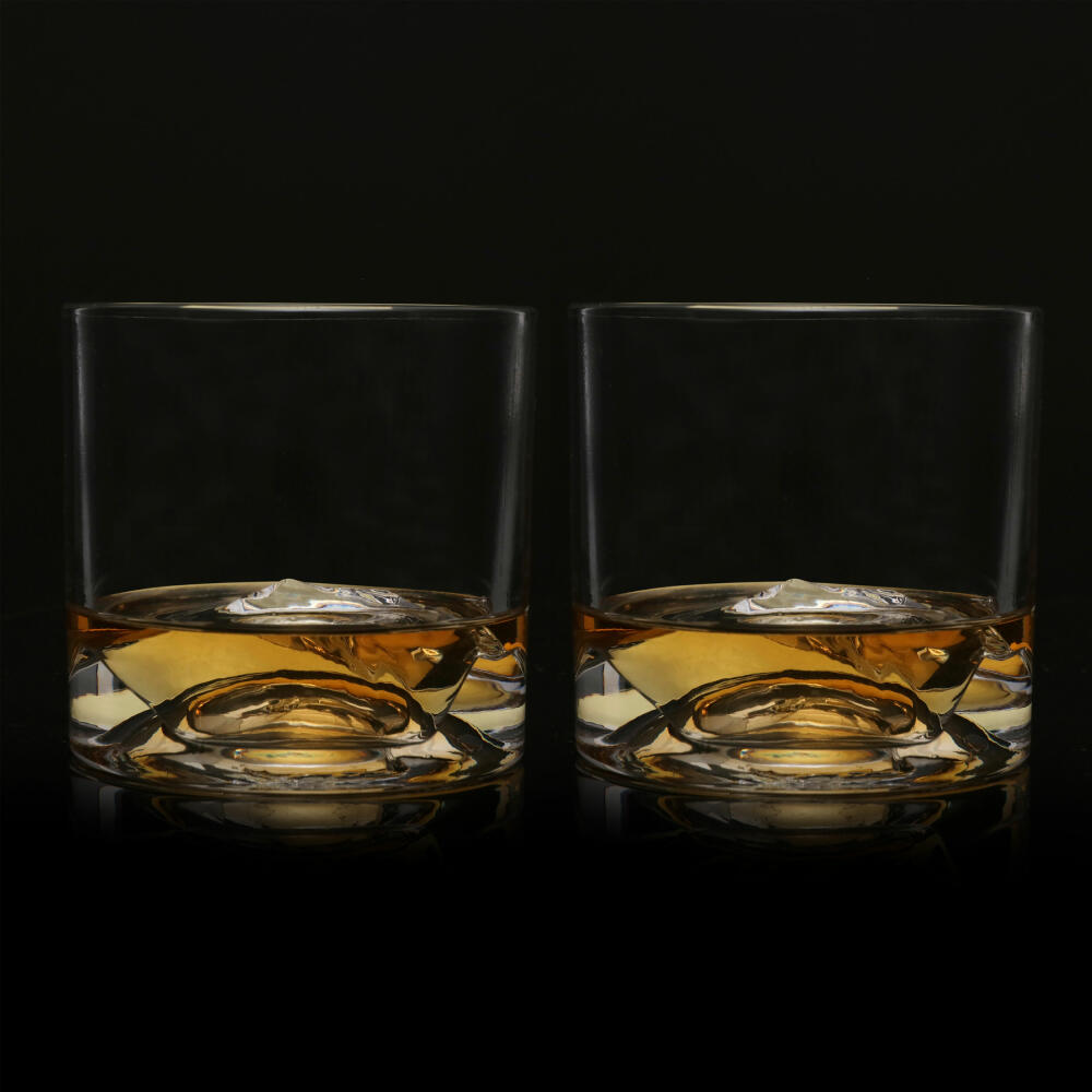 Liiton Mt. Blanc whiskey glasses, set of 2, whiskey glass, whiskey glass, tumbler, crystal glass, 280 ml, L60100