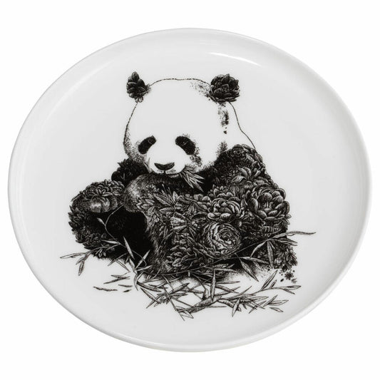 Maxwell &amp; Williams Plate Marini Ferlazzo Giant Panda, Porcelain, Black, White, 20 cm, DX0528