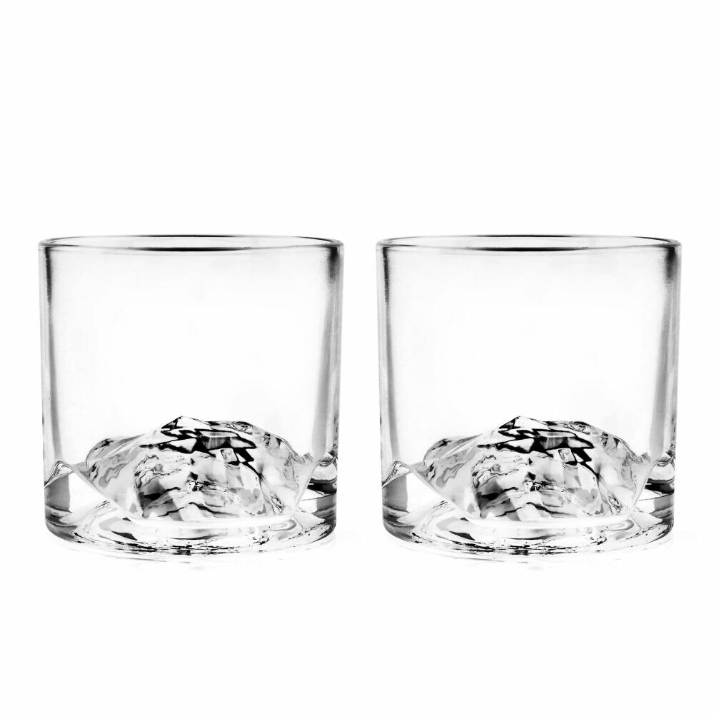 Liiton Mt. Blanc whiskey glasses, set of 2, whiskey glass, whiskey glass, tumbler, crystal glass, 280 ml, L60100