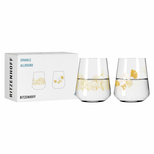 Ritzenhoff universal glass set of 2 Sparkle Allround 005 006, crystal glass, 510 ml, R-3981003