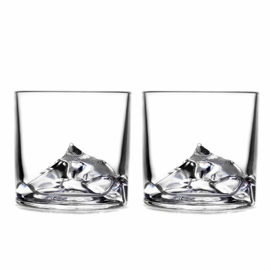 Liiton Everest Whiskeygläser, 2er Set, Whiskeyglas, Whiskey Glas, Tumbler, Kristallglas, 270 ml, L20500