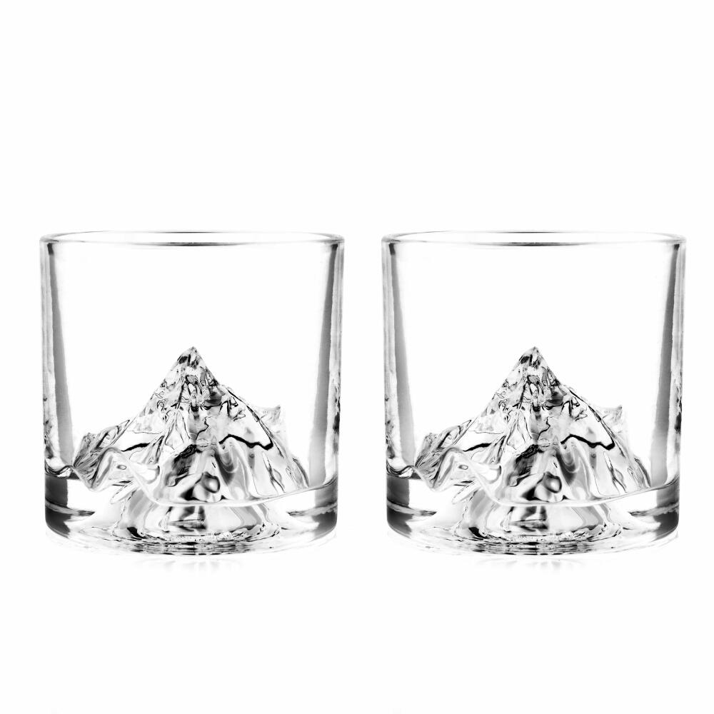 Liiton K2 whiskey glasses, set of 2, whiskey glass, whiskey glass, tumbler, crystal glass, 250 ml, L60300