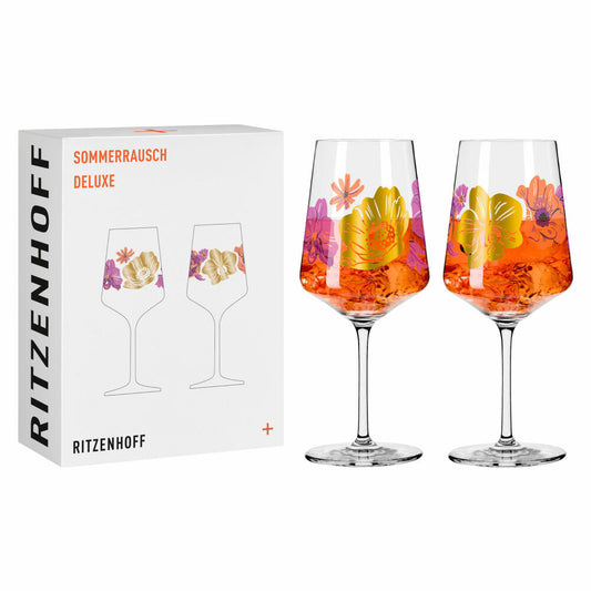 Ritzenhoff aperitif glass set of 2 Sommerrausch Deluxe 021 022, crystal glass, 544 ml, R-2841019