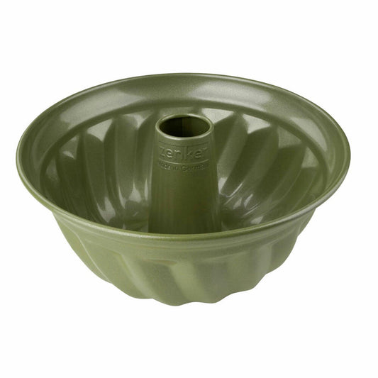 Zenker Gugelhupfform Green Vision, Backform, Kuchenform, Stahlblech, Sparkling Green, 25 cm, 7455