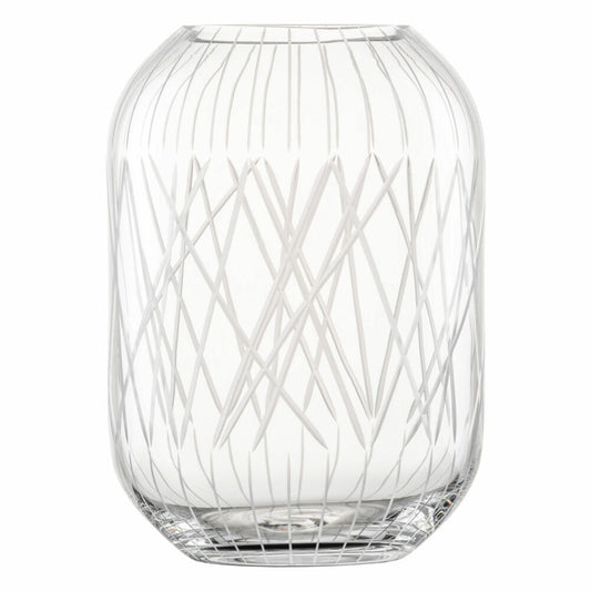 Zwiesel Glas Handmade Vase Network S, flower vase, decorative vase, glass, clear, 18.2 cm, 122631