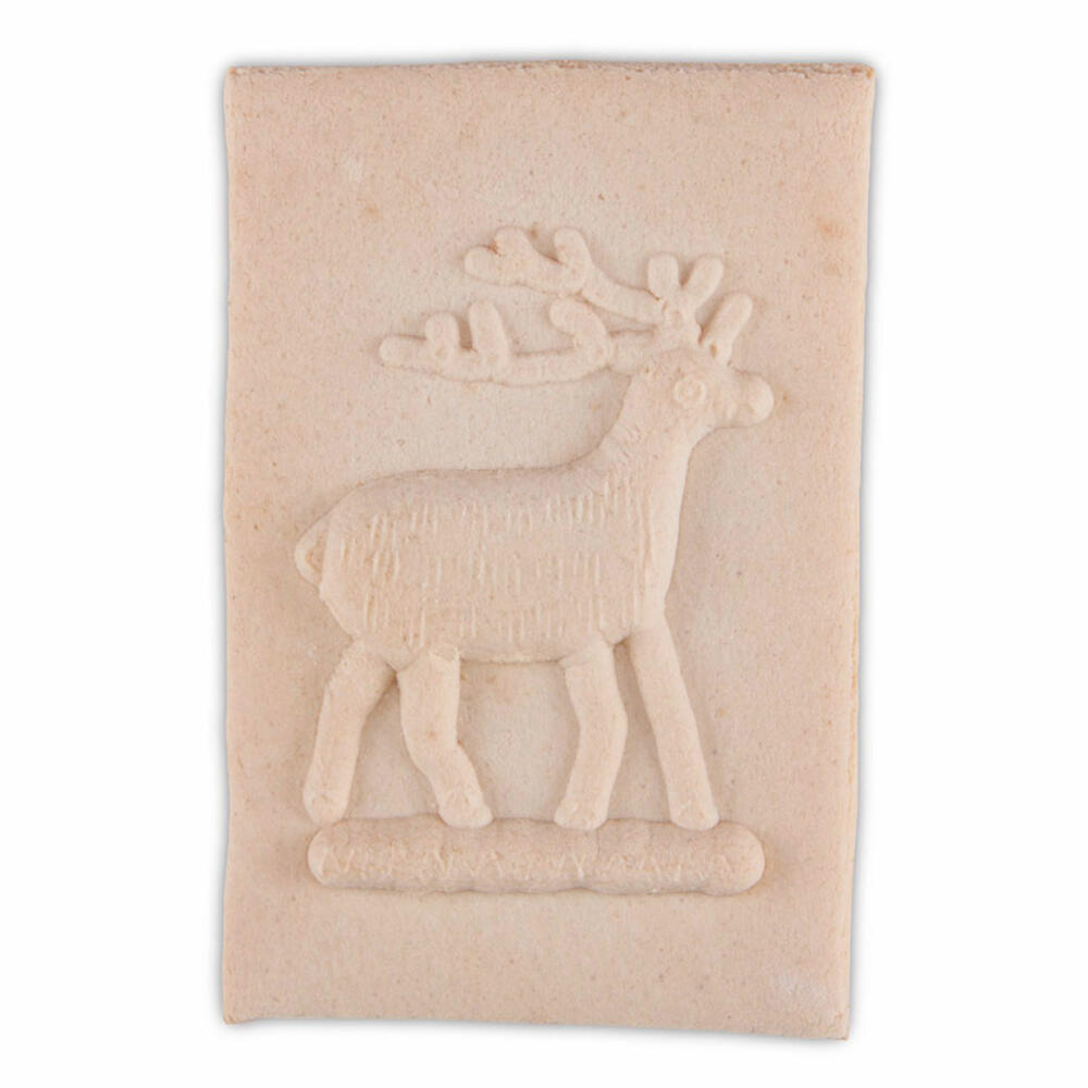 Städter Springerle-Model Deer, wooden embossing form, cookie form, speculatius form, wood, 6 x 8 cm, 847057