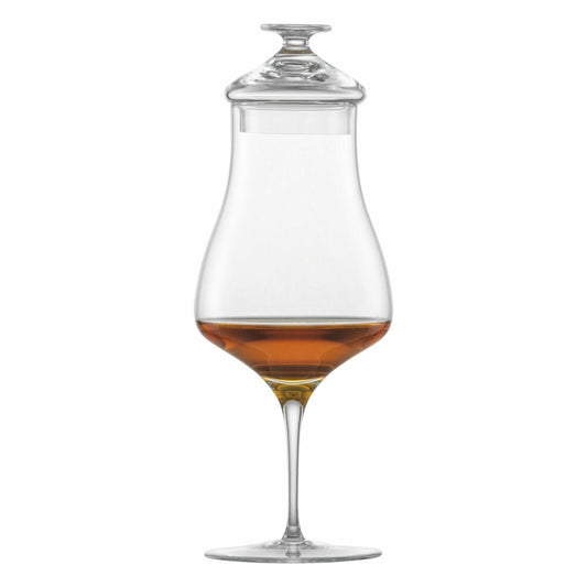 Zwiesel Glas Handmade Whisky Nosing Glass Alloro with Lid Set of 2, Whisky Glass, 294 ml, 122090