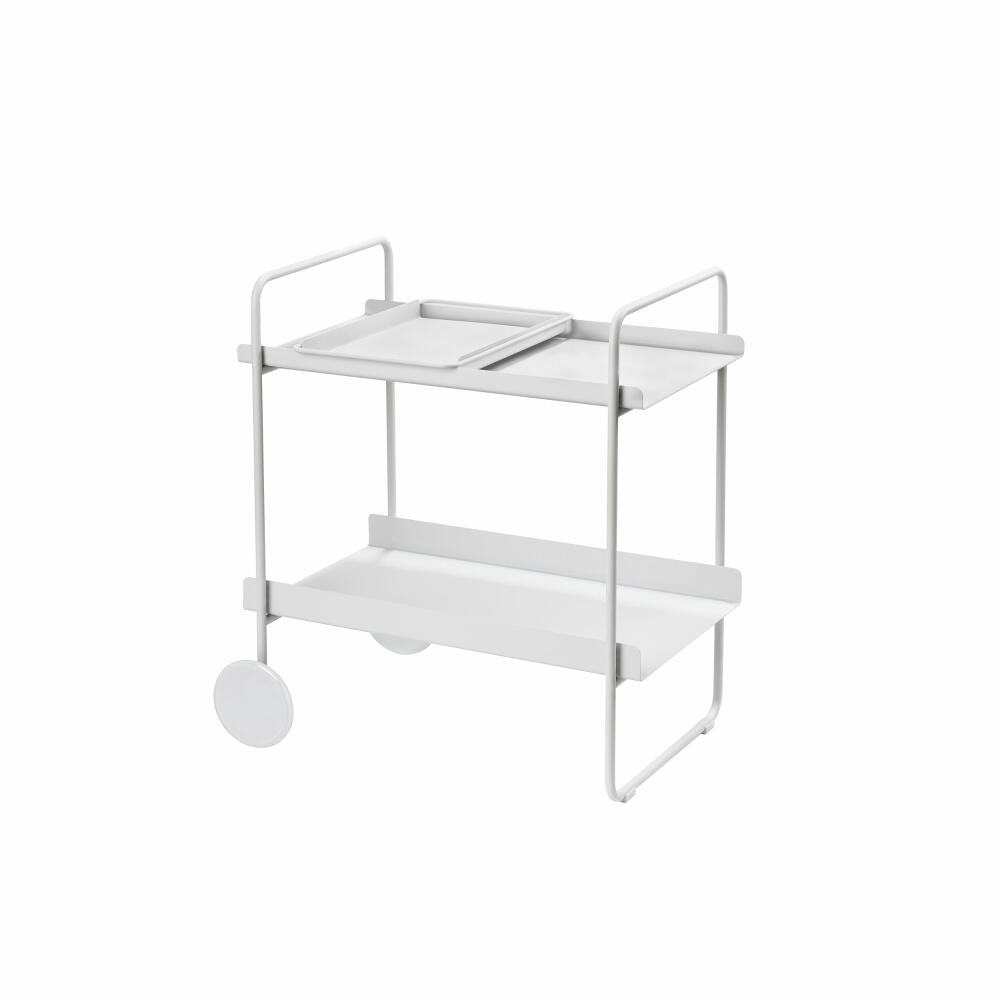 Zone Denmark Bar Cart A-Cocktail Trolley, Serving Cart, Home Bar, Minibar, Metal, Soft Grey, 26998