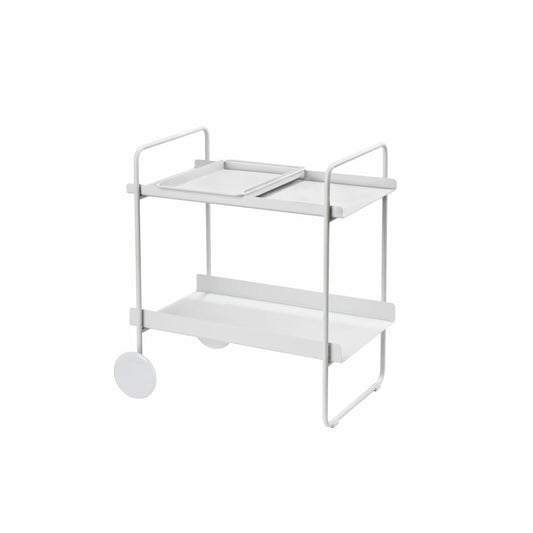 Zone Denmark Bar Cart A-Cocktail Trolley, Serving Cart, Home Bar, Minibar, Metal, Soft Grey, 26998