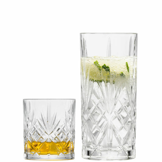 Schott Zwiesel glass set Show 8-piece, 4 long drink glasses, 4 tumblers, crystal glass, 121881