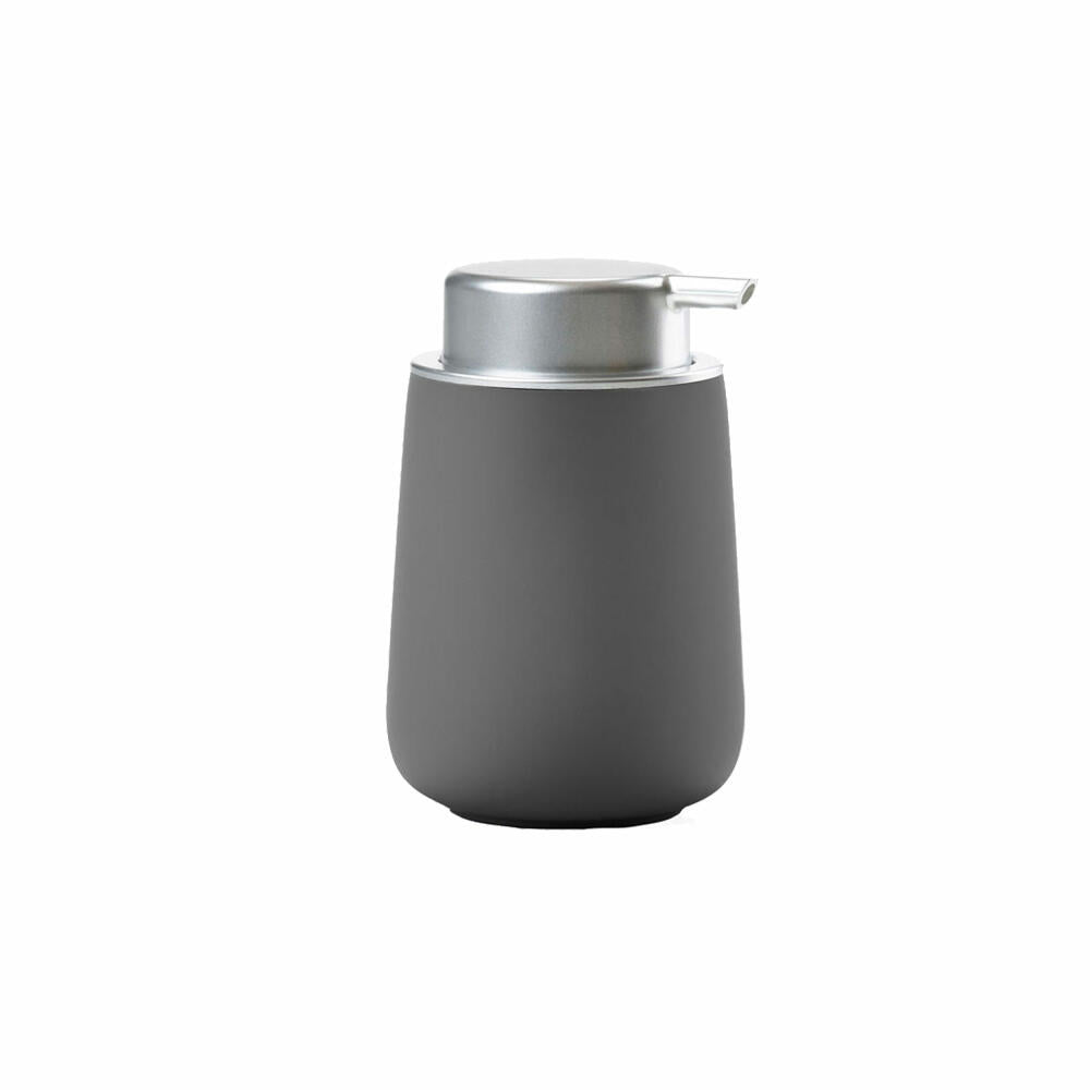 Zone Denmark Soap Dispenser Nova, Soap Dispenser, Dosing Dispenser, Porcelain, Grey, 250 ml, 330105