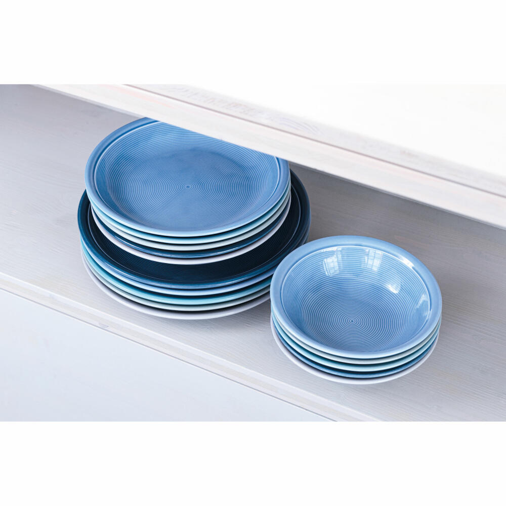 Thomas soup plate Trend Colour Arctic Blue, deep plate, pasta plate, porcelain, blue, 22 cm, 11400-401927-10322