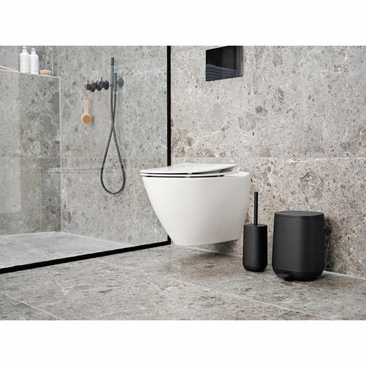 Zone Denmark Pedaleimer Time, Treteimer, Mülleimer, Kosmetikeimer, Badeimer, ABS, Black, 3 L, 28121