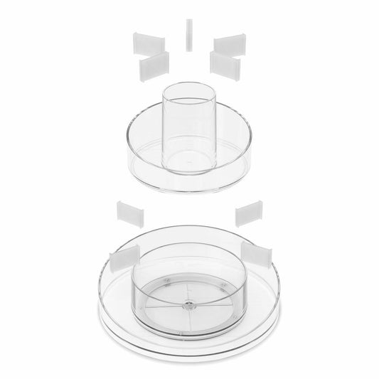 Umbra Organizer Cascada, Aufbewahrung für Kosmetik und Makeup, 2-stufig, Transparent, 1016325-165