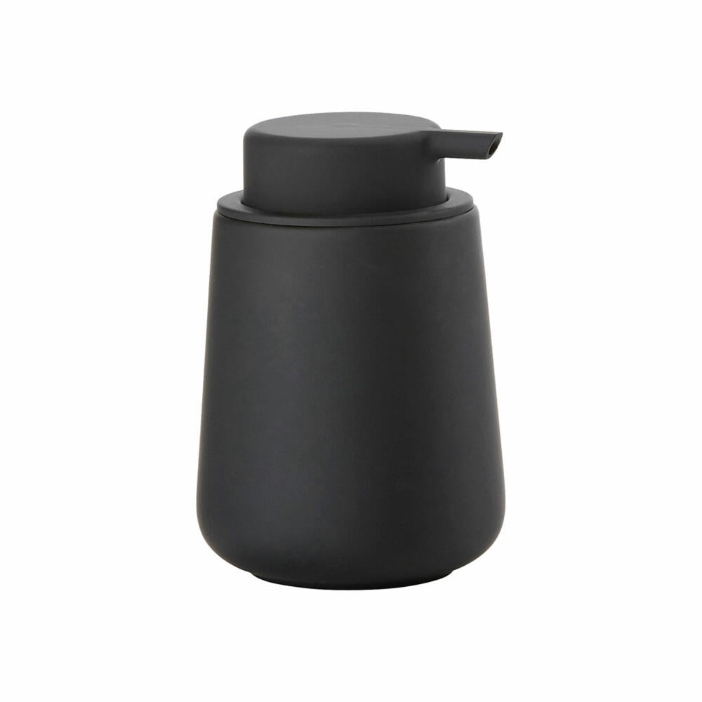 Zone Denmark soap dispenser Nova One, soap dispenser, dosing dispenser, stoneware, black, 250 ml, 330160