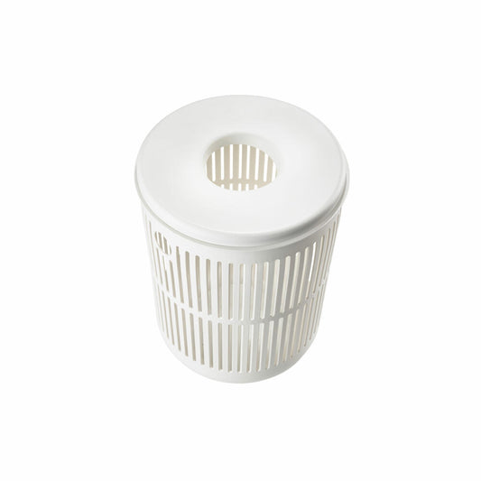 Zone Denmark Wäschekorb Ume, Wäschebox, Wäschetruhe, Wäschesammler, Kunststoff, White, 60 L, 26525