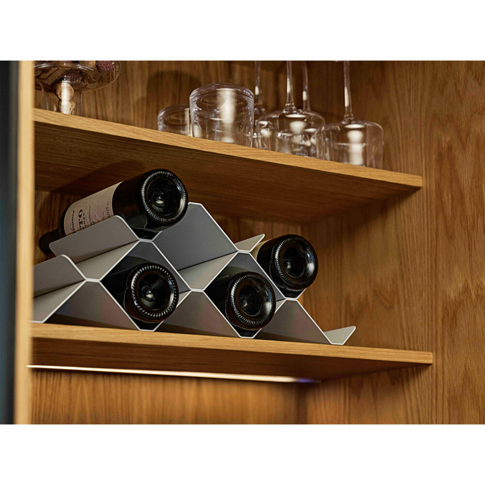 Zone Denmark wine rack Rocks, bottle rack, wine rack, metal, warm grey, L 51.3 cm, 26669