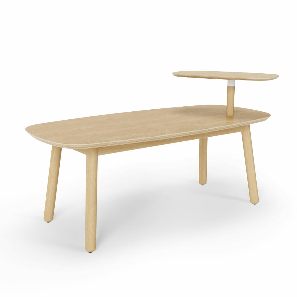 Umbra Couchtisch Swivo, Coffee Table, Wohnzimmertisch, Holz, Natur, 120 x 56 x 62 cm, 1016836-390