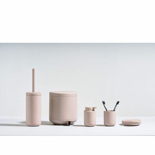 Zone Denmark Toilettenbürste Ume, Toilettenbürstengarnitur, WC-Garnitur, Klobürste, Steinzeug, Nude, 330404