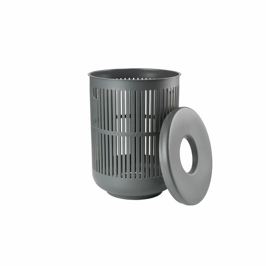Zone Denmark Wäschekorb Ume, Wäschebox, Wäschetruhe, Wäschesammler, Kunststoff, Grey, 60 L, 26526