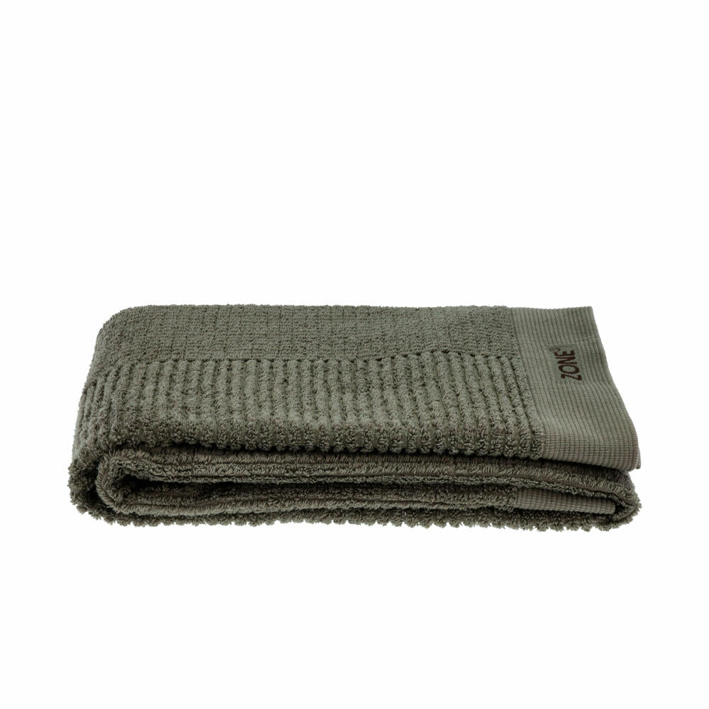 Zone Denmark Bath Towel Classic, Bath Towel, Beach Towel, Hand Towel, Cotton, Olive Green, 140 x 70 cm, 26441