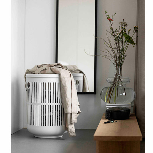 Zone Denmark Wäschekorb Ume, Wäschebox, Wäschetruhe, Wäschesammler, Kunststoff, Eucalyptus, 60 L, 26528