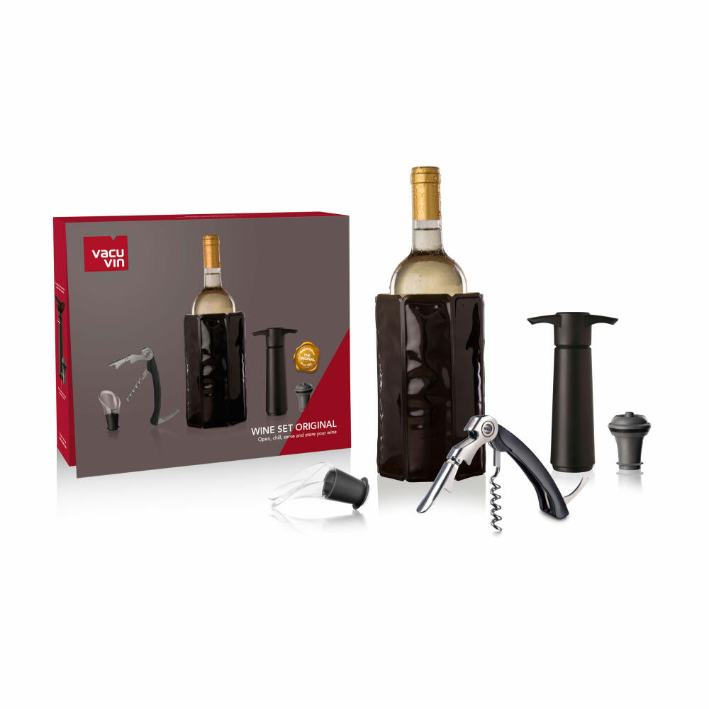 Vacu Vin Gift Set Wine Original 5-piece, wine accessories, vacuum pump, 3890260