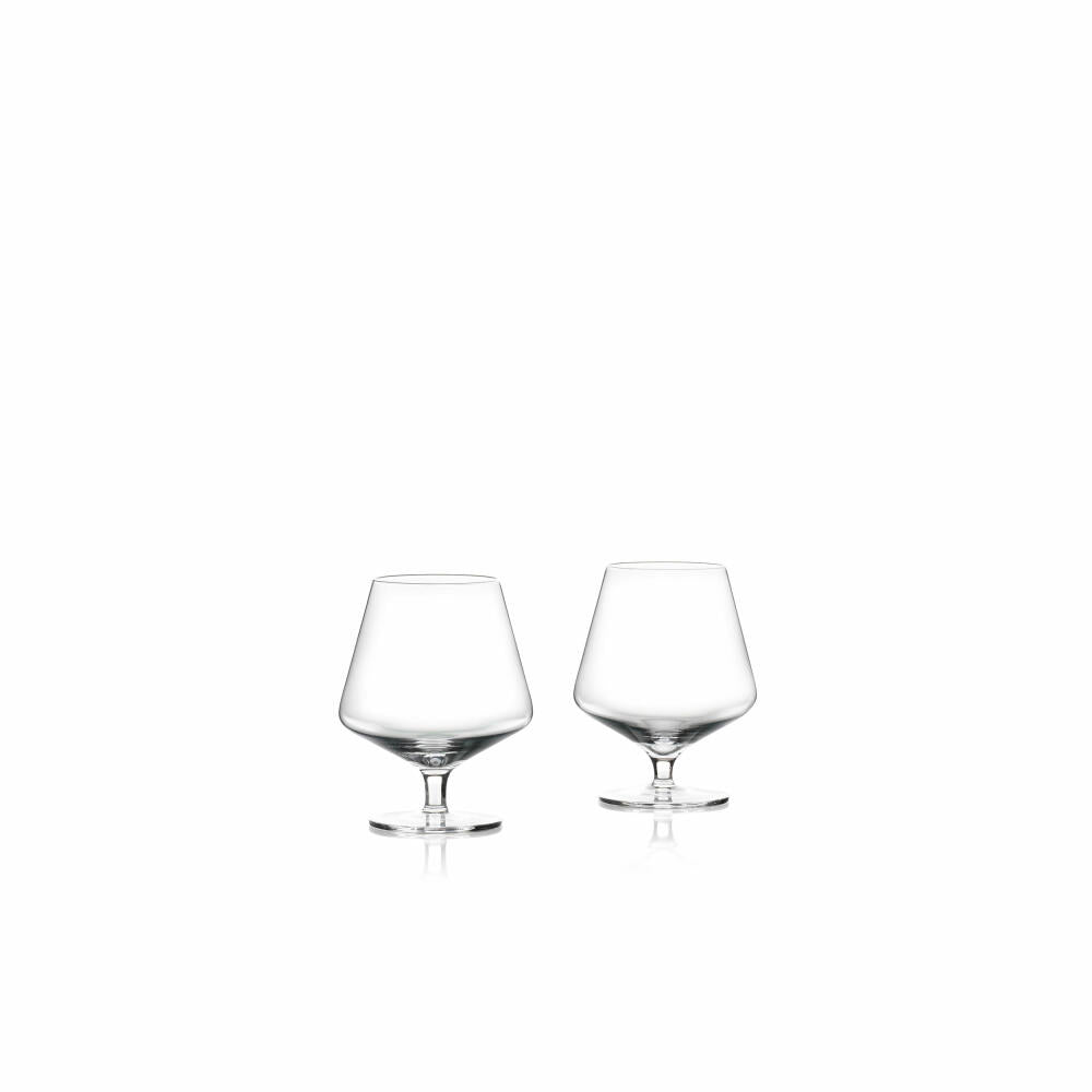 Zone Denmark Cognac Glass Rocks, set of 2, Cognac Snifter, Brandy Glass, Crystal Glass, 450 ml, 24575