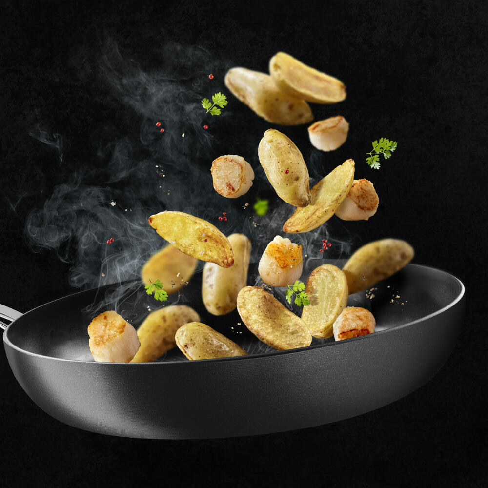 Tefal Trattoria Pro Pfanne, Bratpfanne, Induktionsgeeignet, Aluguss, Ø 20 cm, G61202