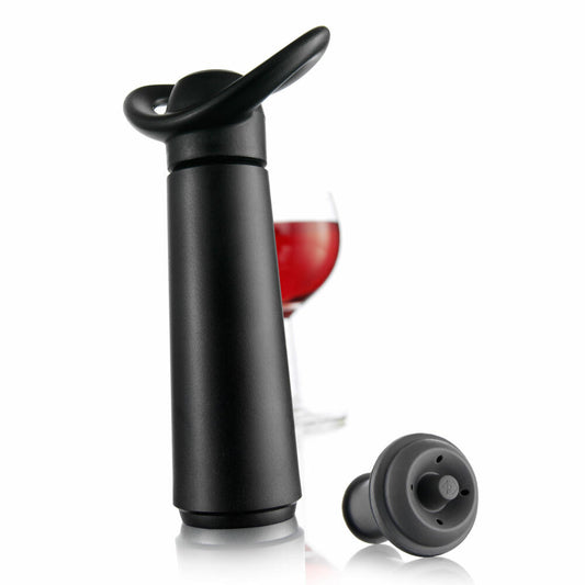 Vacu Vin wine pump Concerto with stopper, Wine Saver, vacuum pump, plastic, stainless steel, black, gray, 09872606