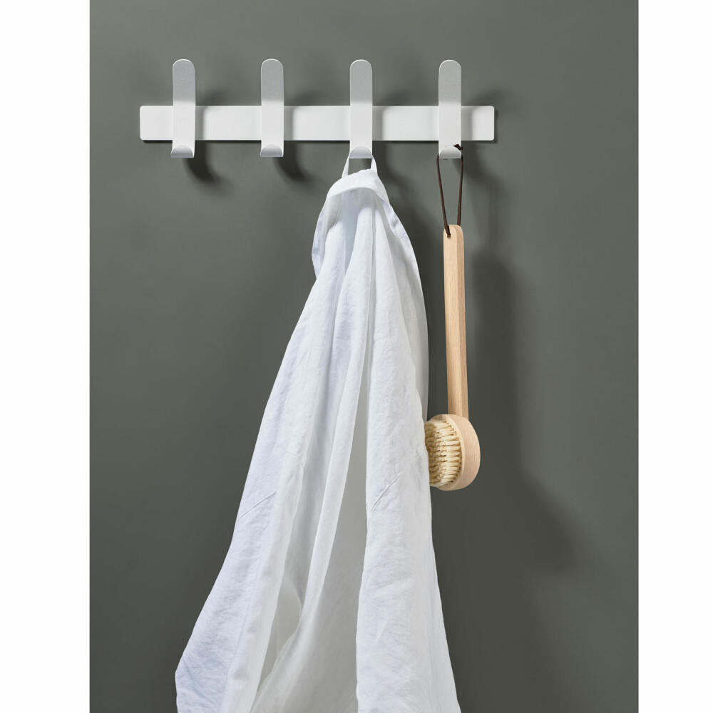 Zone Denmark wall coat rack A-Rack, hook rail, coat rack, coat hooks, metal / iron, white, 10582