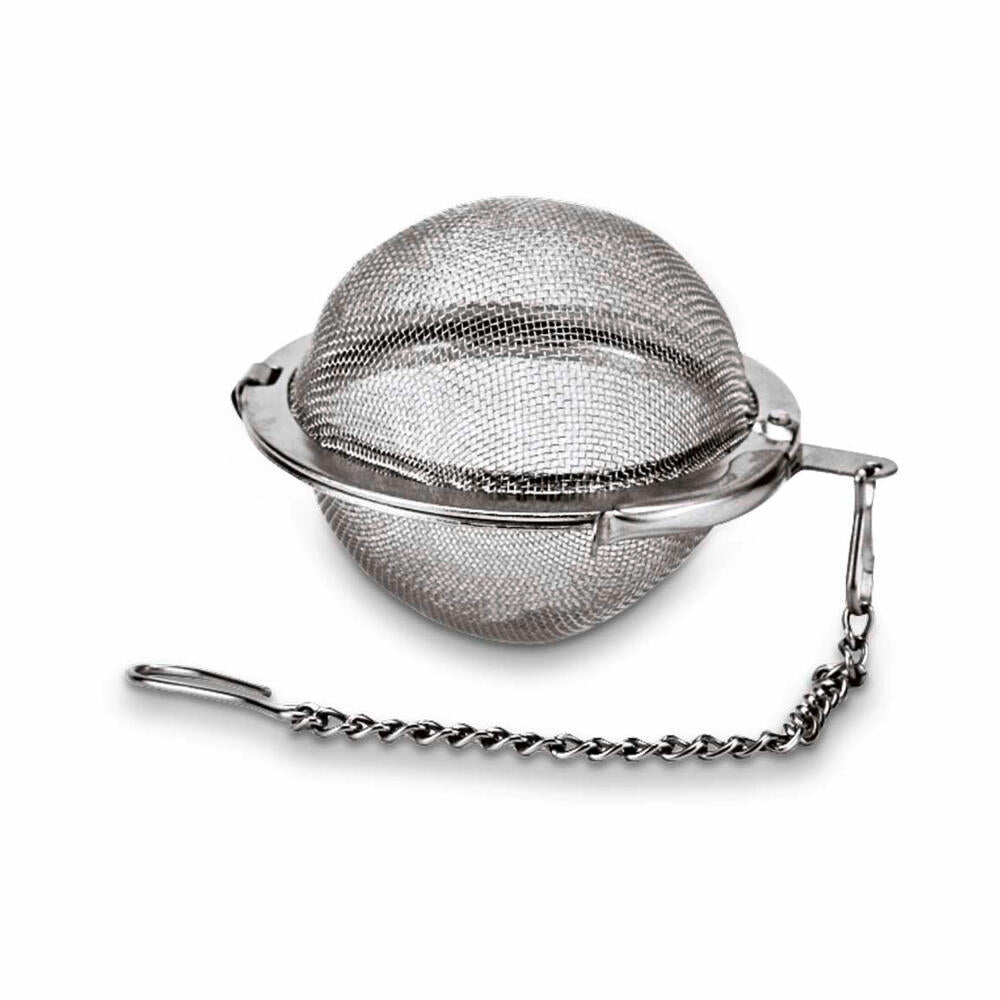 Städter tea and spice ball, with chain, tea ball, spice basket, tea strainer, stainless steel, Ø 5 cm, 702028