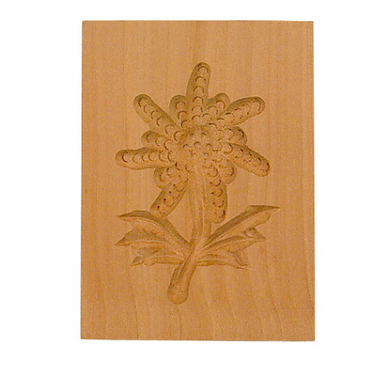 Städter Springerle-Model Edelweiss, wooden embossing form, cookie form, speculatius form, wood, 5.5 x 8 cm, 841154