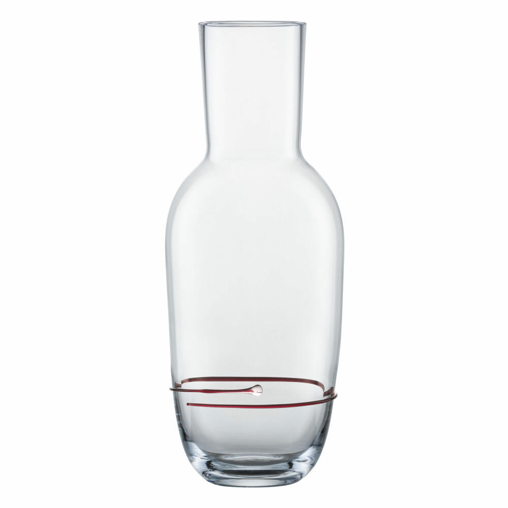 Zwiesel Glas Handmade Carafe Aura Red, Water Carafe, Water Bottle, 1.5 L, 121682