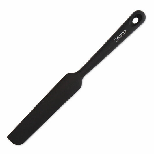 Städter Soft-Grip dough scraper, dough scraper, dough spatula, dough divider, silicone, black, 24.5 cm, 640085