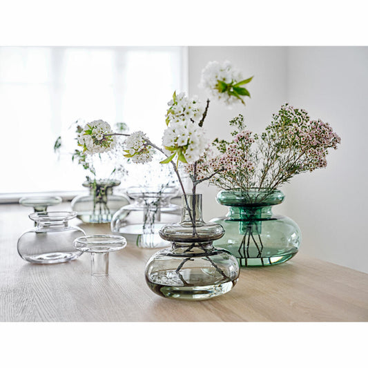 Zone Denmark Vase Inu, Tischvase, Dekovase, Mundgeblasenes Glas, Smoked Grey, H 25 cm, 25936