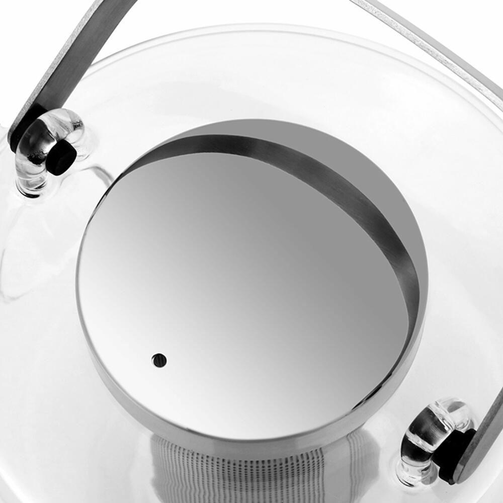 VIVA Bjorn glass teapot with strainer insert, glass jug, tea pot, borosilicate glass, 650 ml, V34301