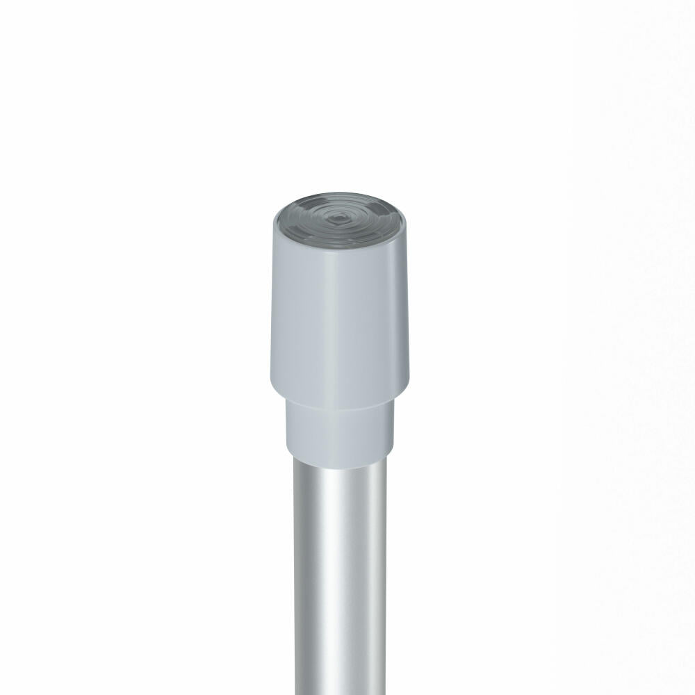 Umbra Anywhere Rod Vorhangstange, mobile Teleskopstange, Klemmvorhangstange, Nickel, Stahl, 1012718-765-REM