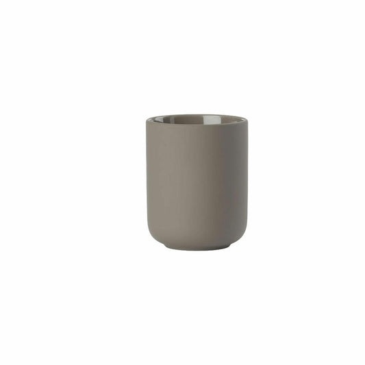 Zone Denmark toothbrush cup Ume, toothbrush cup, stoneware, taupe, H 10 cm, 26431