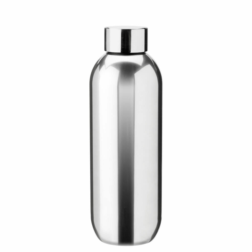 Stelton Isolierflasche Keep Cool Steel, Thermoflasche, Edelstahl, Kunststoff, Silbern, 600 ml, 355-15