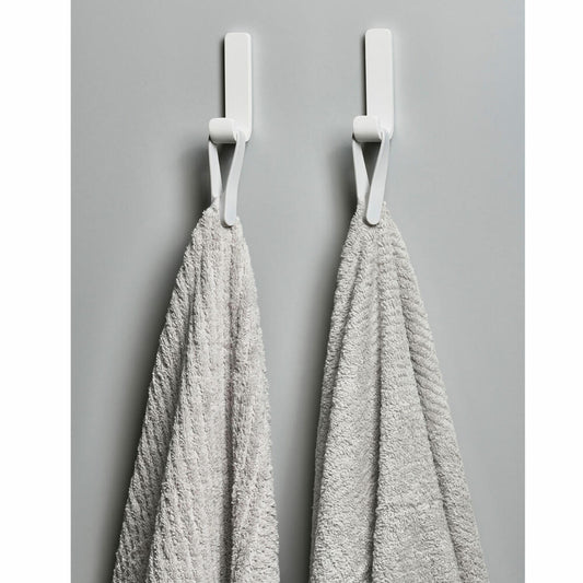 Zone Denmark Handtuchhalter Loop Magnet, 2er Set, Handtuchaufhänger, Handtuchclip, Silikon, Soft Grey, 27924
