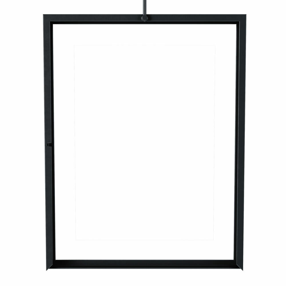 Umbra Exhibit Photo Collage Picture Frame, Horizontal, Slanted, For 5 Photos, Art Prints, Pictures, Black, Glass, 1013426-040