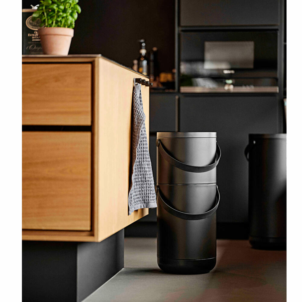 Zone Denmark Trash can Circular Set, waste bin, waste container, ABS, Black, 35 L, 26531