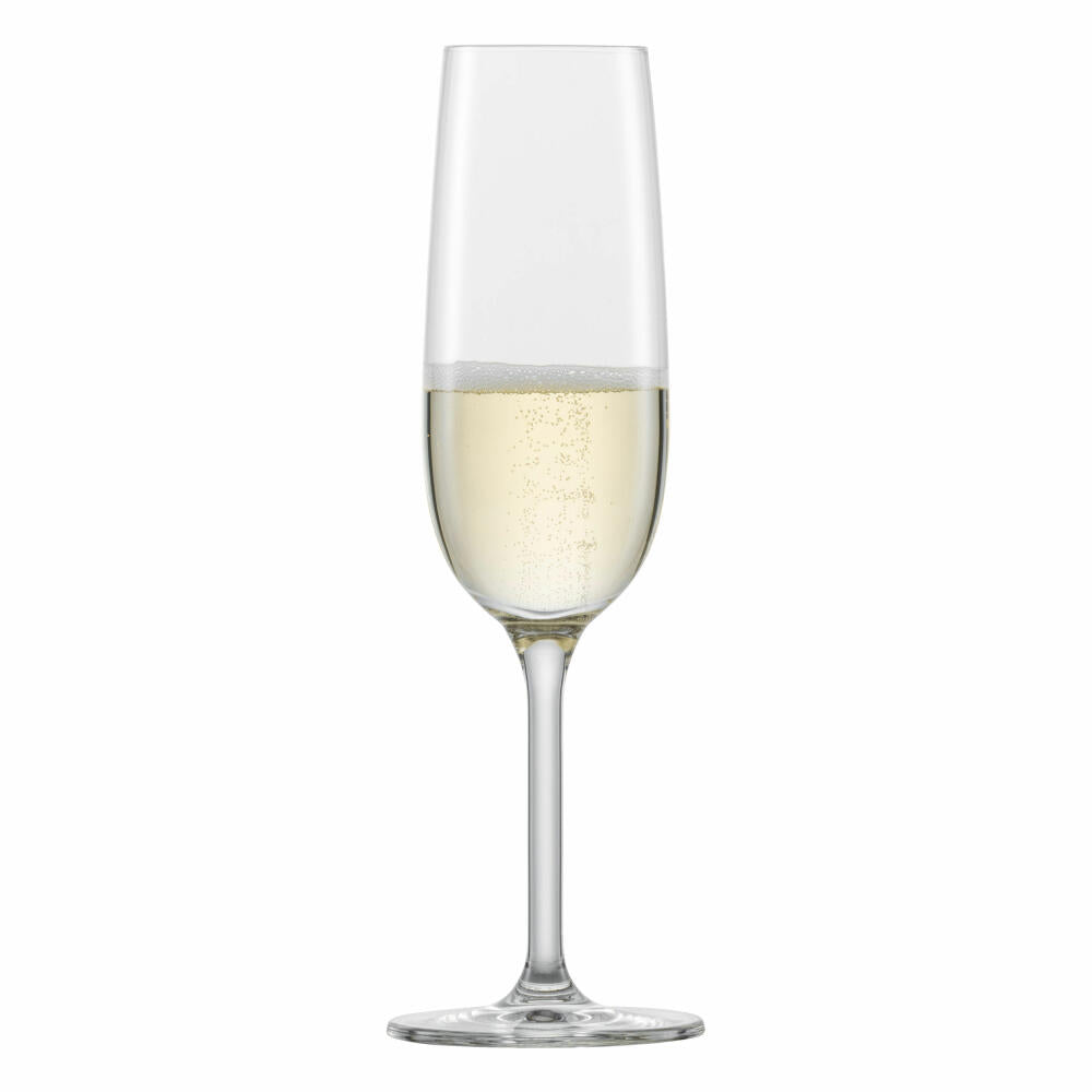 Schott Zwiesel champagne glass set of 4 For You, with effervescence point, glass, 210 ml, 121872