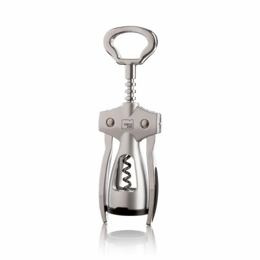 Vacu Vin Wing Corkscrew Silver, Corkscrew, Bottle Opener, Stainless Steel, 68423606